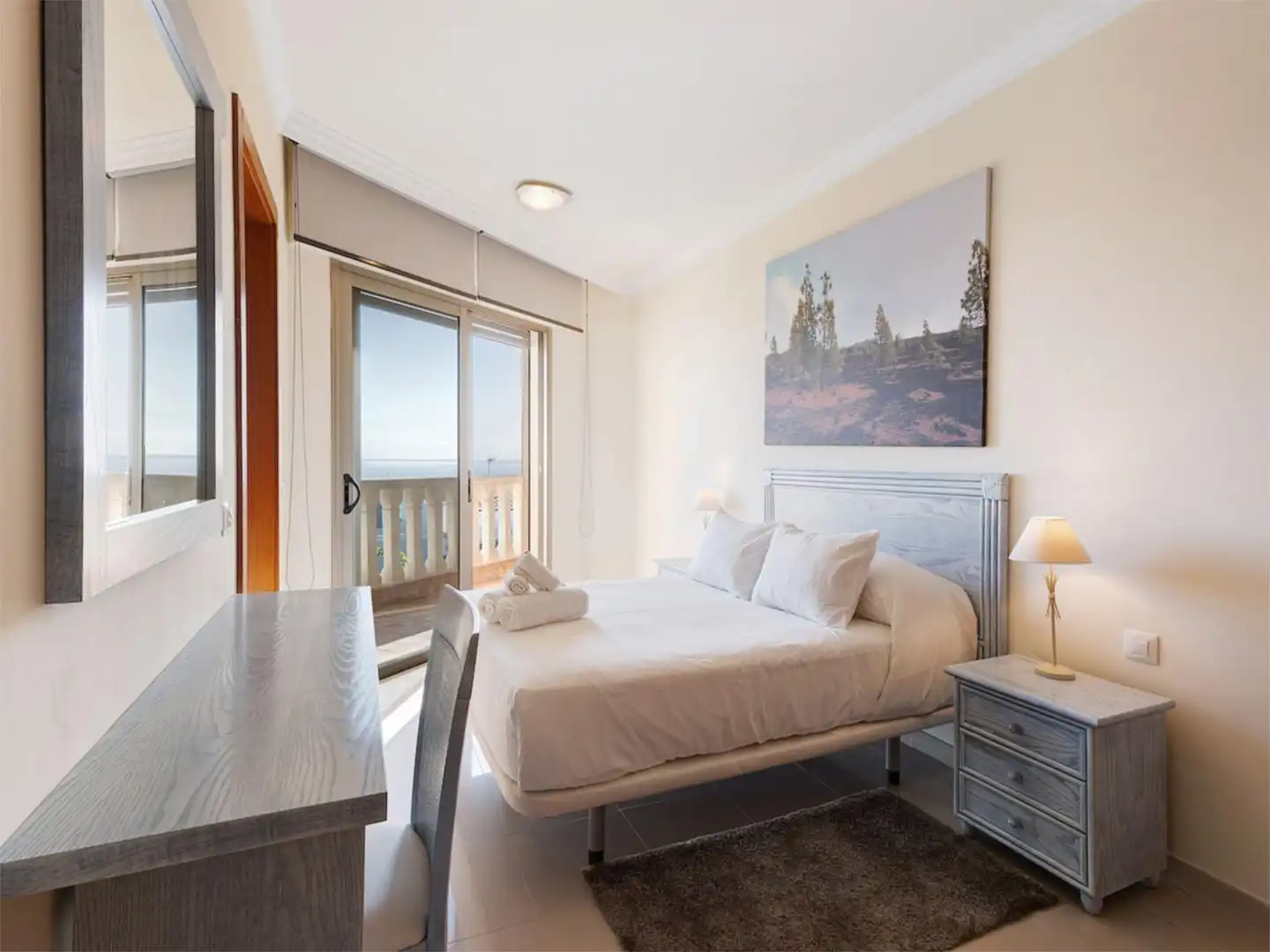 Dormitori de Casa o xalet de lloguer en Santiago del Teide amb Aire condicionat, Jardí privat i Terrassa