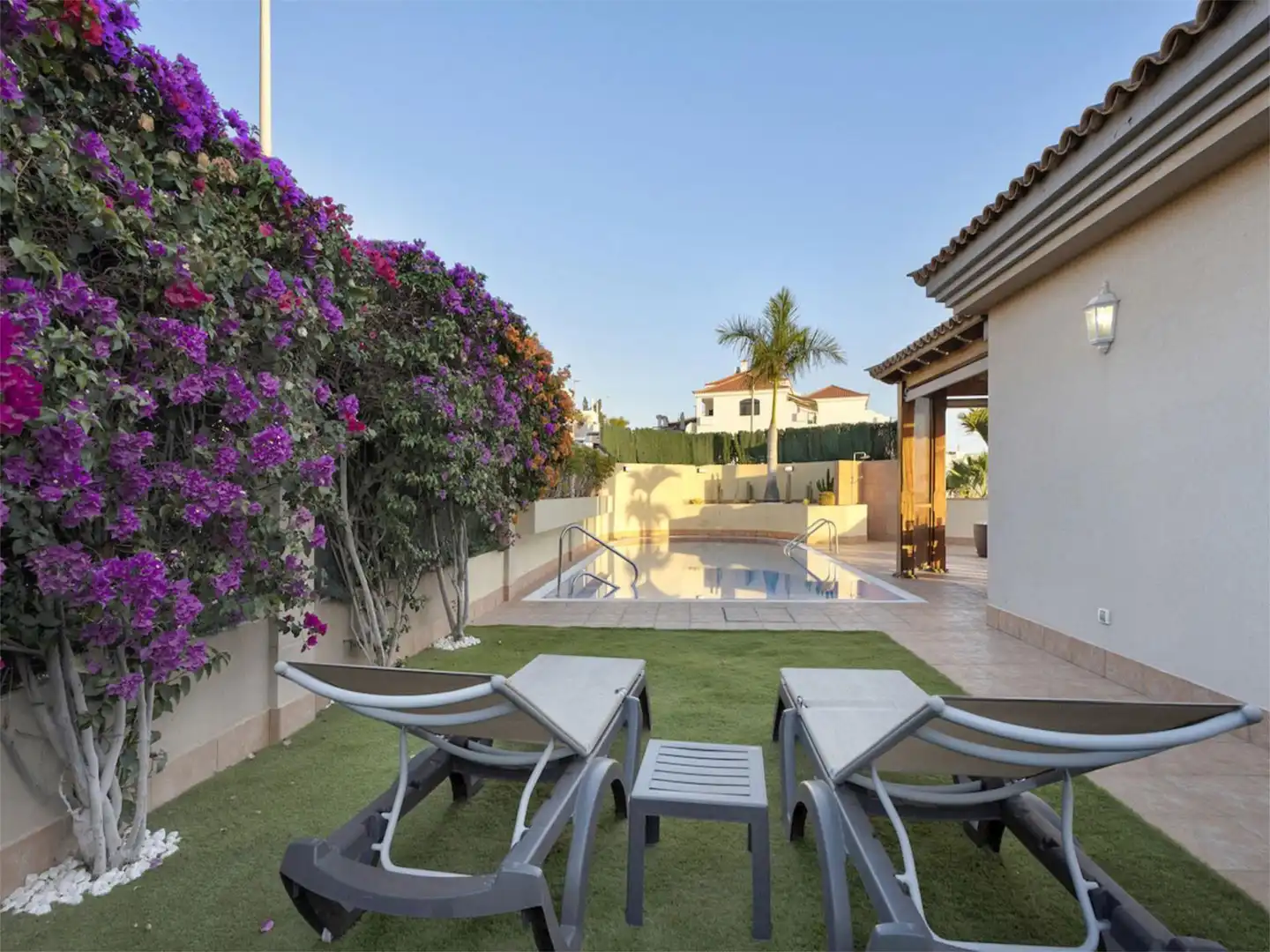 Terrassa de Casa o xalet de lloguer en Santiago del Teide amb Aire condicionat, Jardí privat i Terrassa