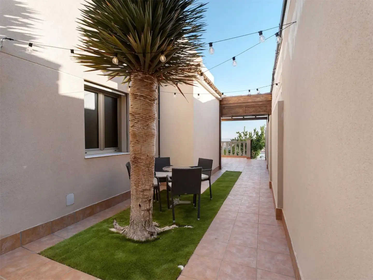 Terrassa de Casa o xalet de lloguer en Santiago del Teide amb Aire condicionat, Jardí privat i Terrassa