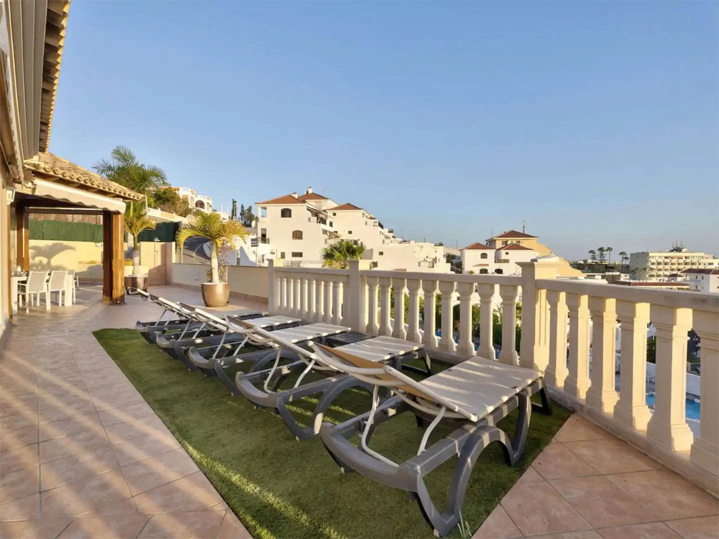 Terrassa de Casa o xalet de lloguer en Santiago del Teide amb Aire condicionat, Jardí privat i Terrassa