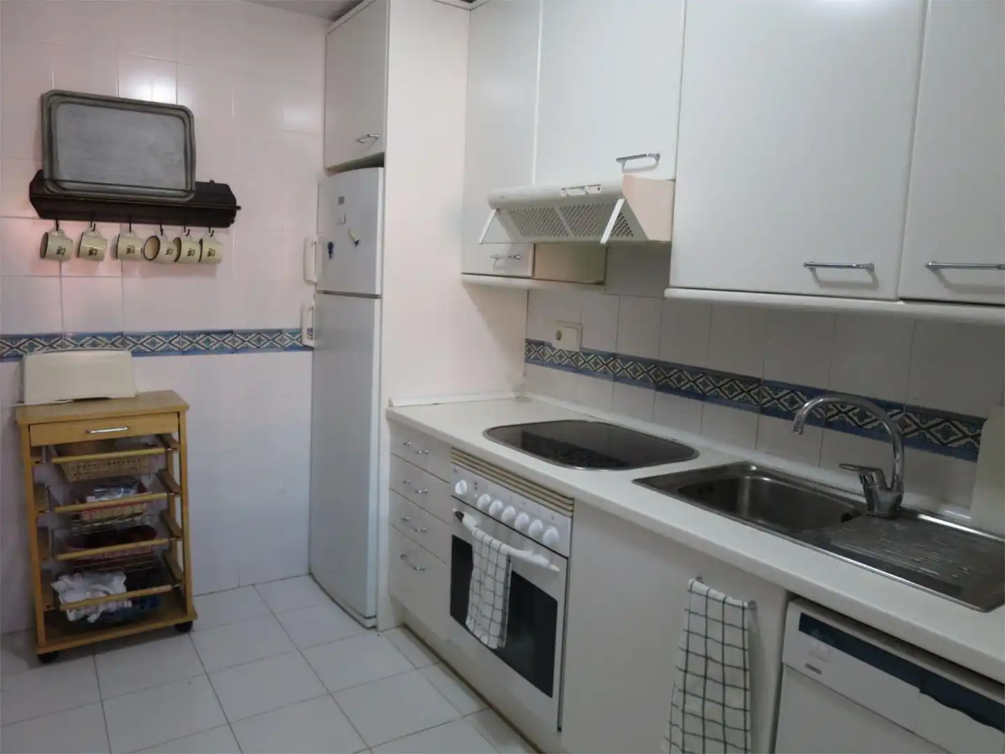 Kitchen of Flat for rent in Marbella  with Air Conditioner, Heating and Private garden