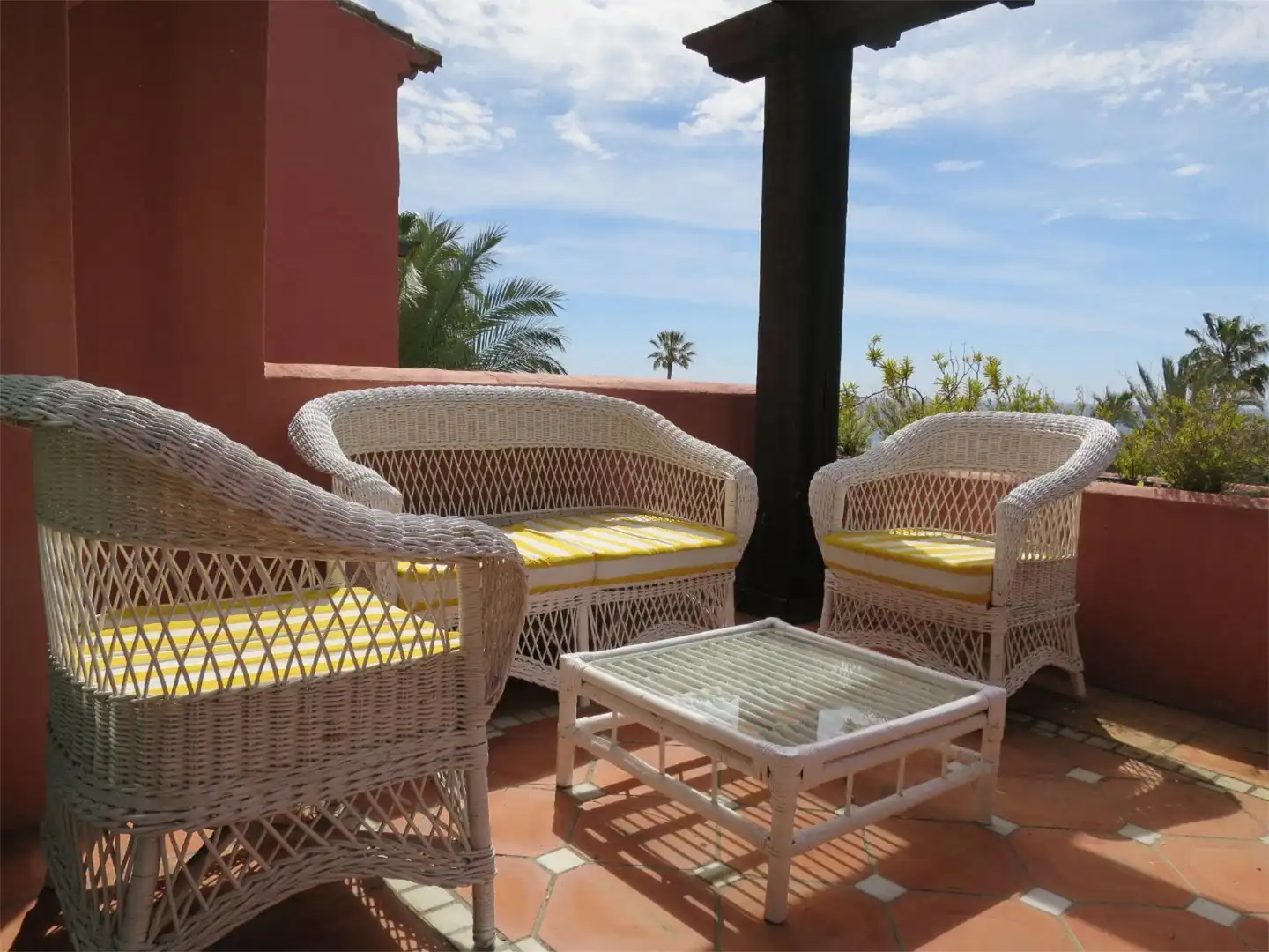 Terrace of Flat for rent in Marbella  with Air Conditioner, Heating and Private garden