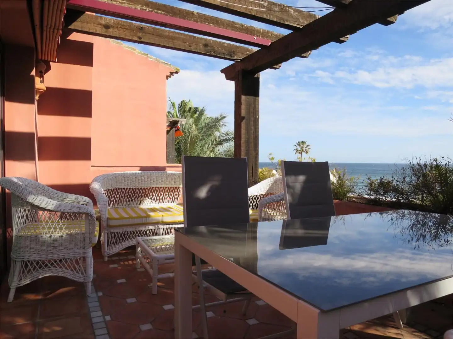 Terrace of Flat for rent in Marbella  with Air Conditioner, Heating and Private garden