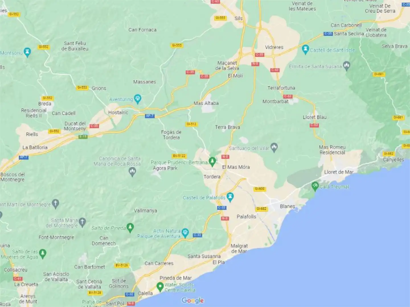 Exterior view of Constructible Land for sale in Maçanet de la Selva