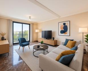 Living room of Flat for sale in  Valencia Capital  with Air Conditioner, Terrace and Balcony