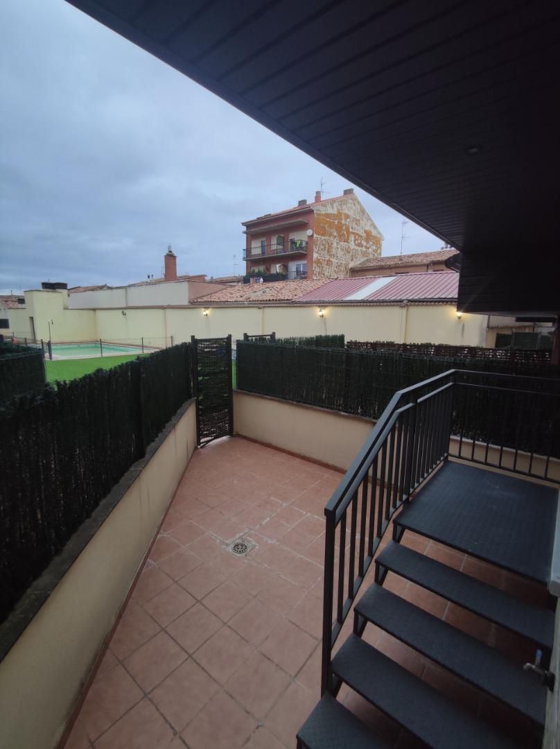 Terrace of Flat to rent in Santo Domingo de la Calzada  with Heating, Parquet flooring and Storage room