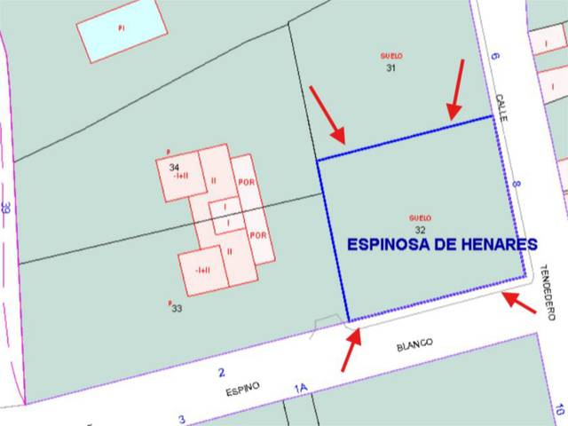 Terreno urbanizable en Venta en Calle Tendedero, 6 en Espinosa de Henares - pueblo