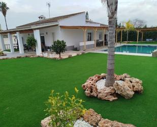 Jardí de Casa o xalet en venda en Riba-roja de Túria amb Aire condicionat, Terrassa i Piscina