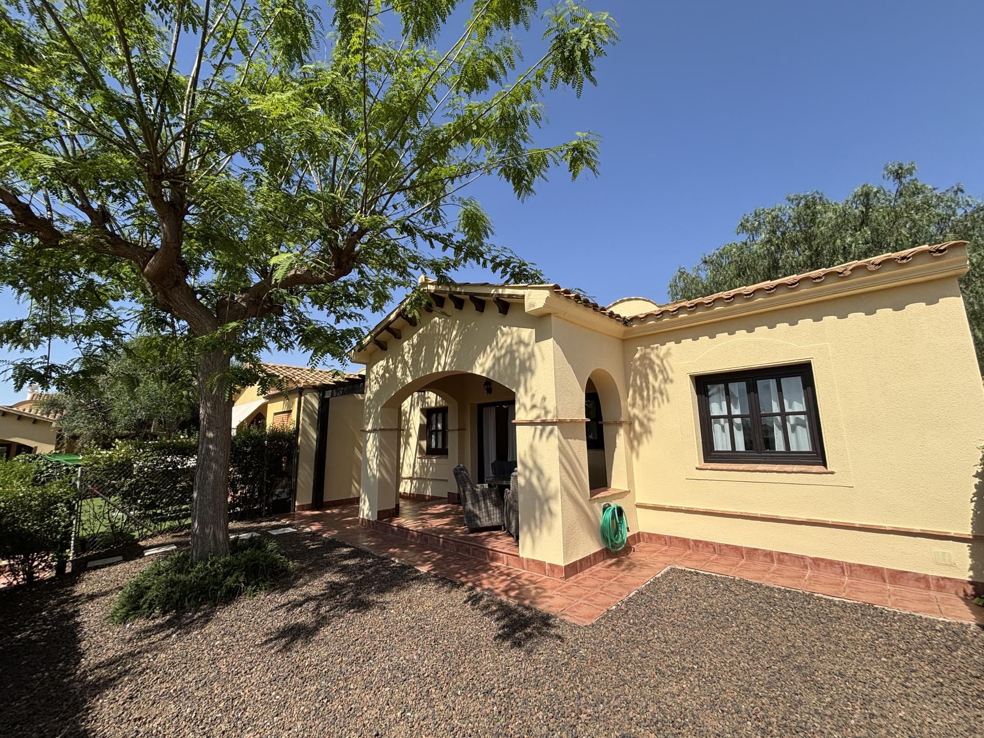 Exterior view of Single-family semi-detached for sale in Fuente Álamo de Murcia  with Air Conditioner and Terrace