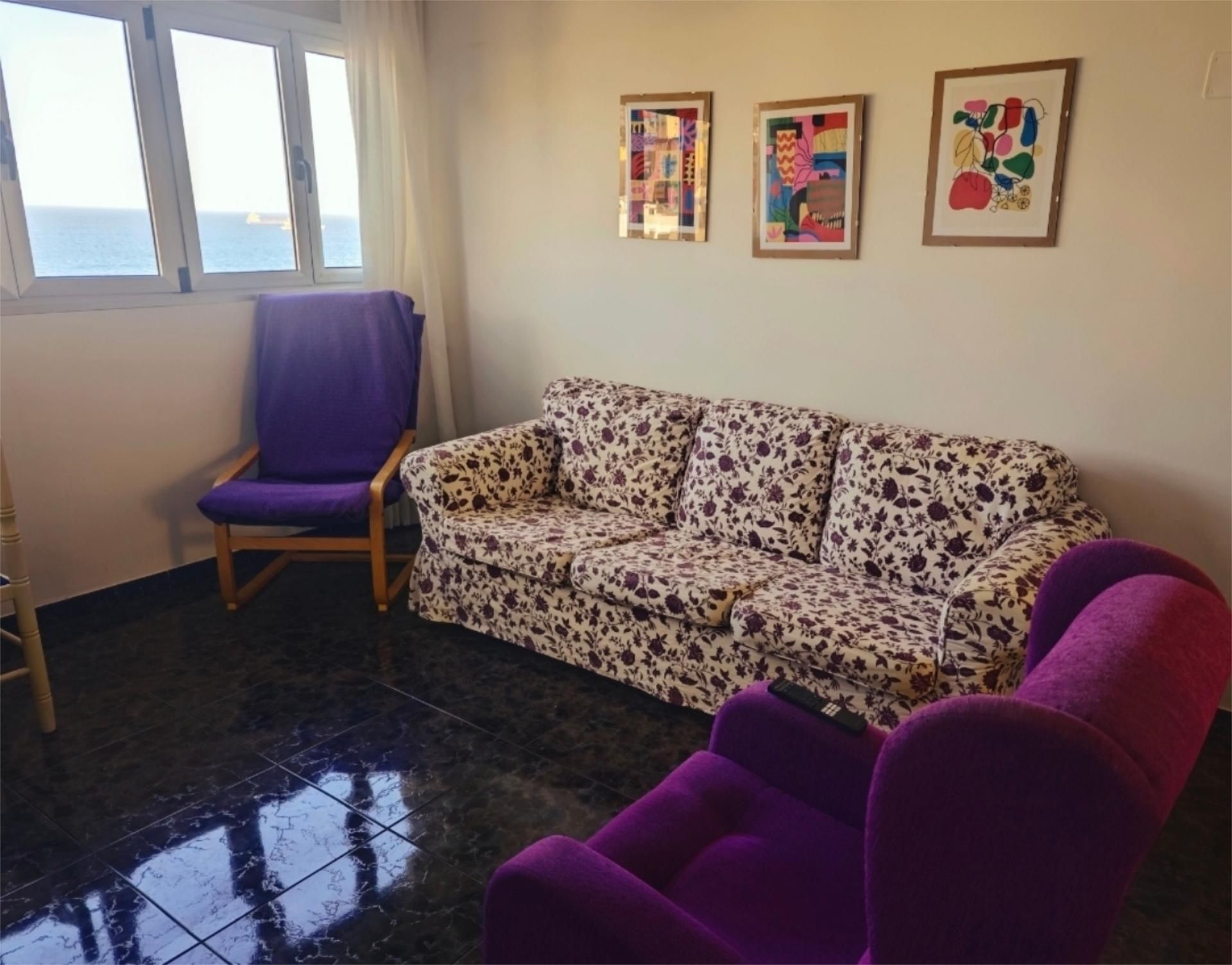 Living room of Flat to share in Las Palmas de Gran Canaria  with Furnished, Oven and Washing machine