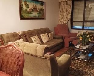Living room of Flat for sale in Oviedo   with Heating, Terrace and Furnished