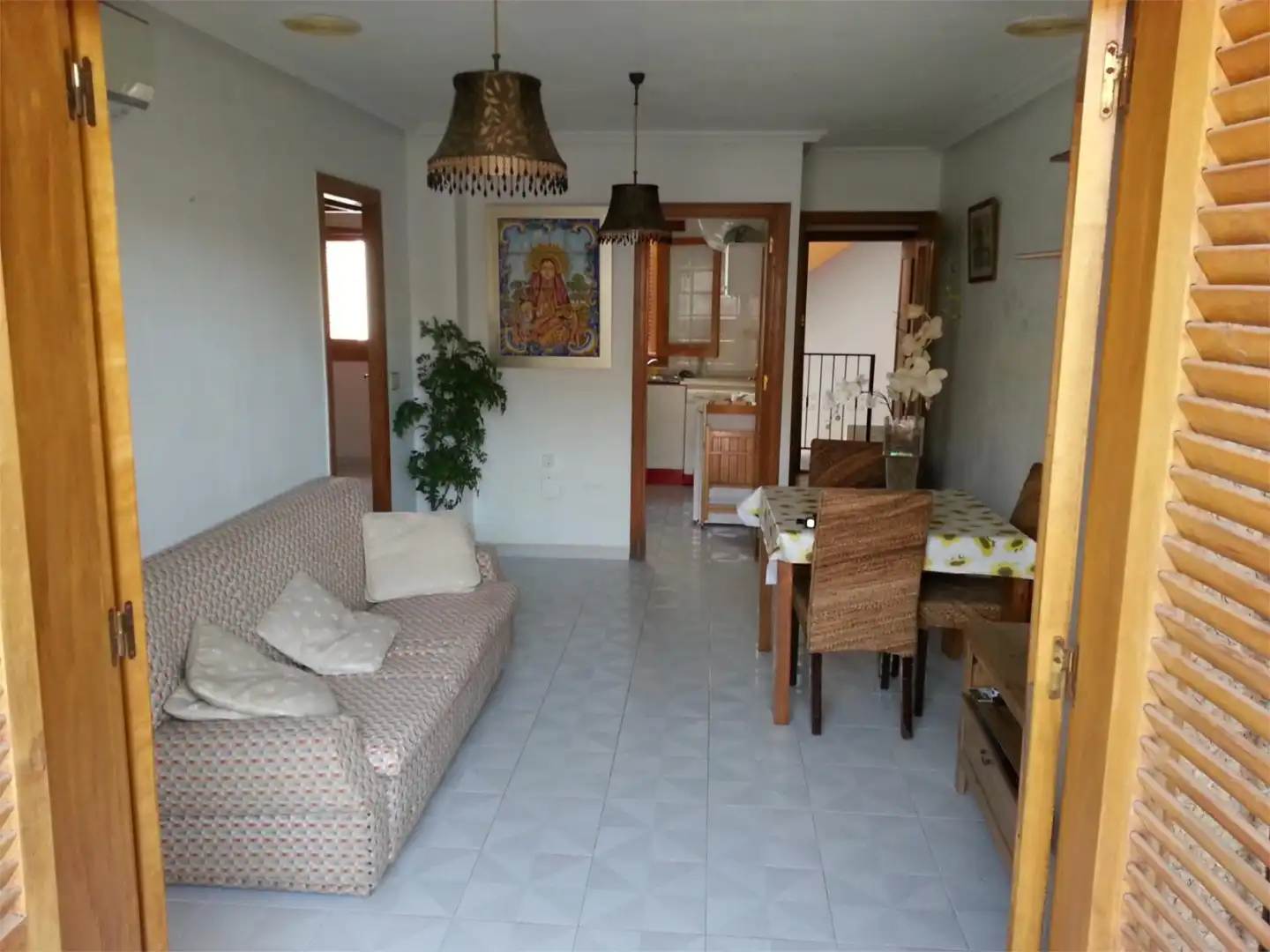 Wohnzimmer von Wohnung zur Miete in San Javier mit Klimaanlage, Heizung und Terrasse