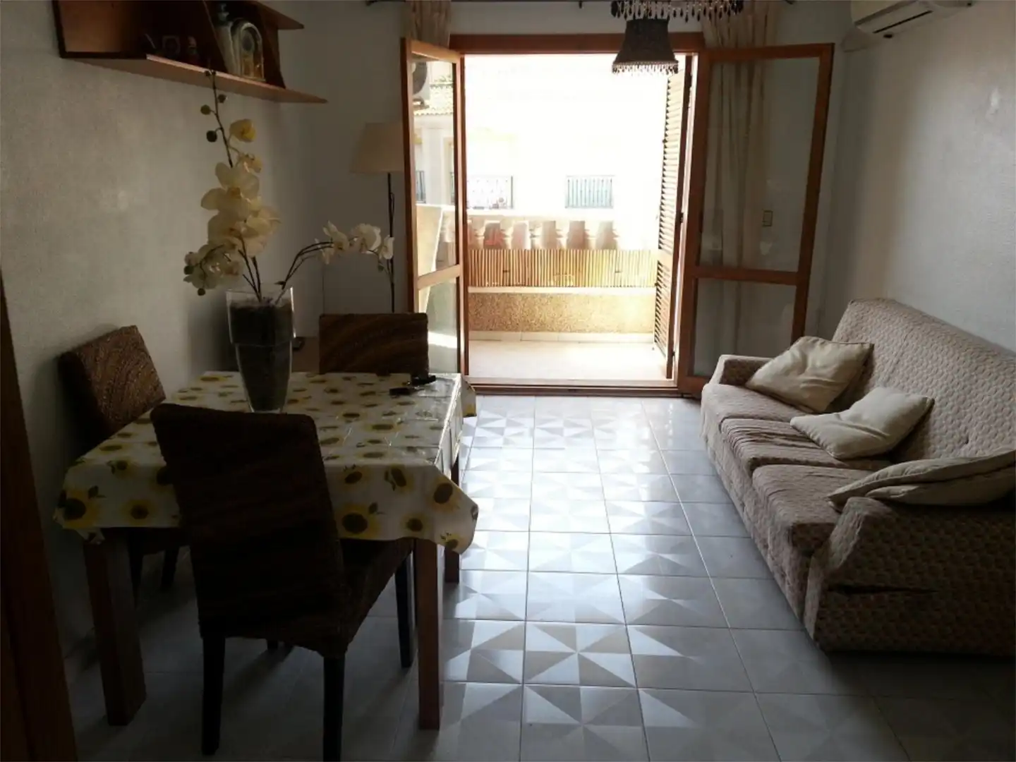 Wohnzimmer von Wohnung zur Miete in San Javier mit Klimaanlage, Heizung und Terrasse