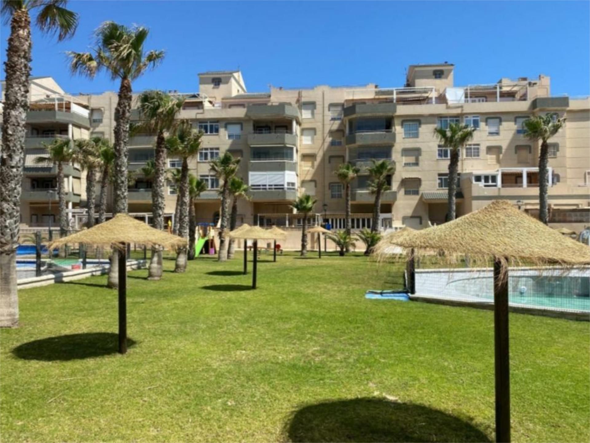 Exterior view of Flat for sale in  Almería Capital  with Air Conditioner, Heating and Private garden