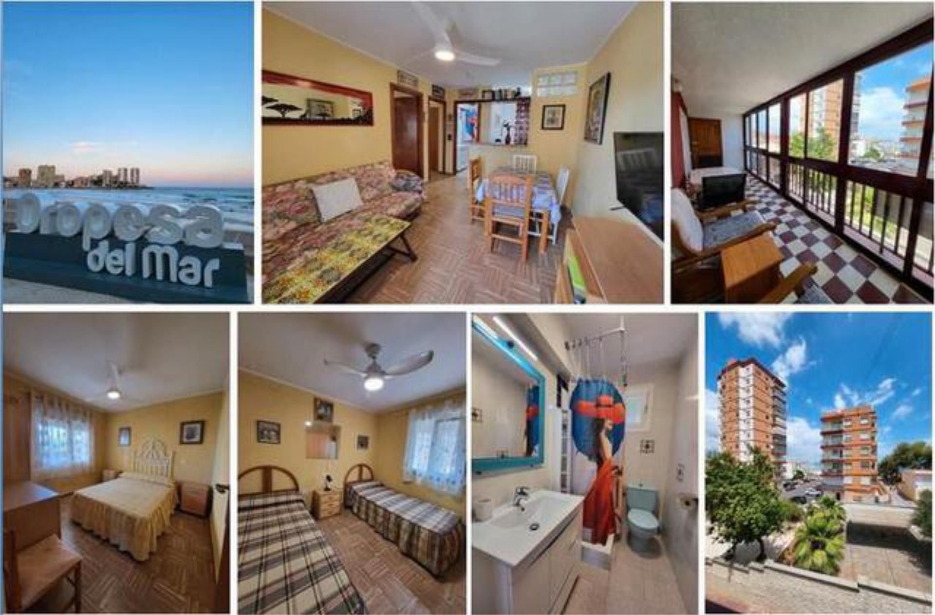 Dormitori de Apartament de lloguer en Oropesa del Mar / Orpesa amb Terrassa i Moblat