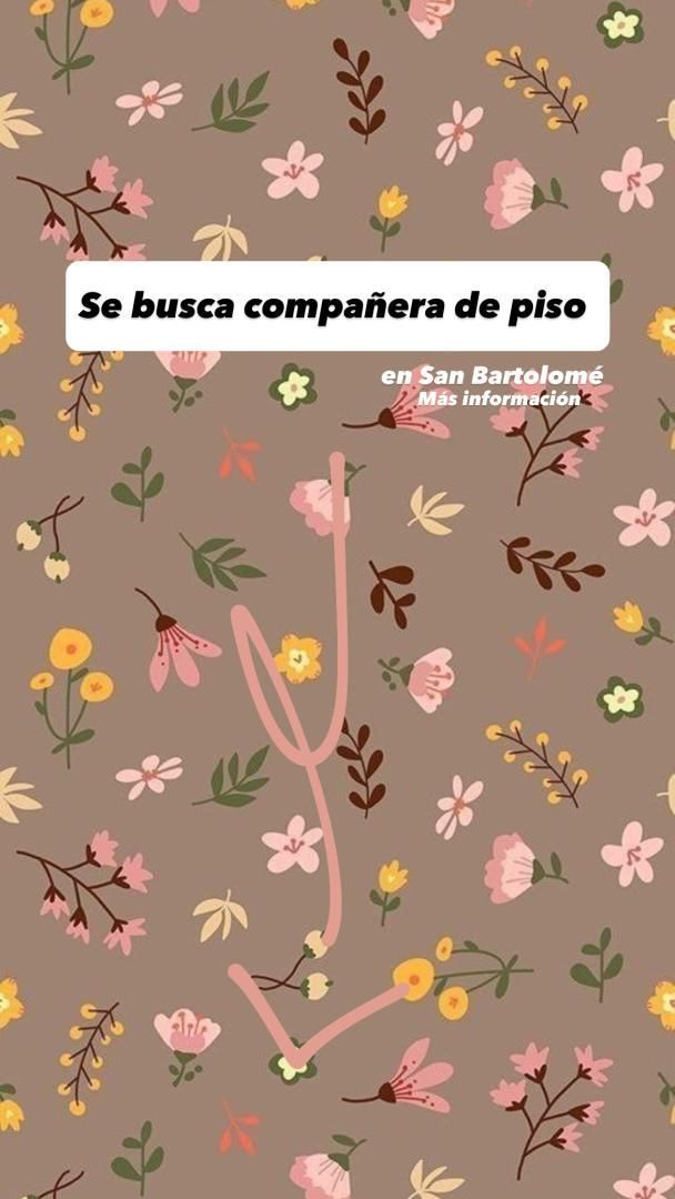 Garden of Flat to share in San Bartolomé