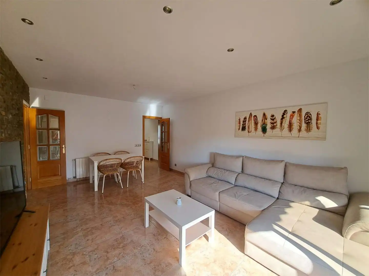 Flat for sale in Carrer de Torres Quevedo, 18, Les Roquetes Living room of Flat for sale in Sant Pere de Ribes with Air Conditioner, Heating and Balcony