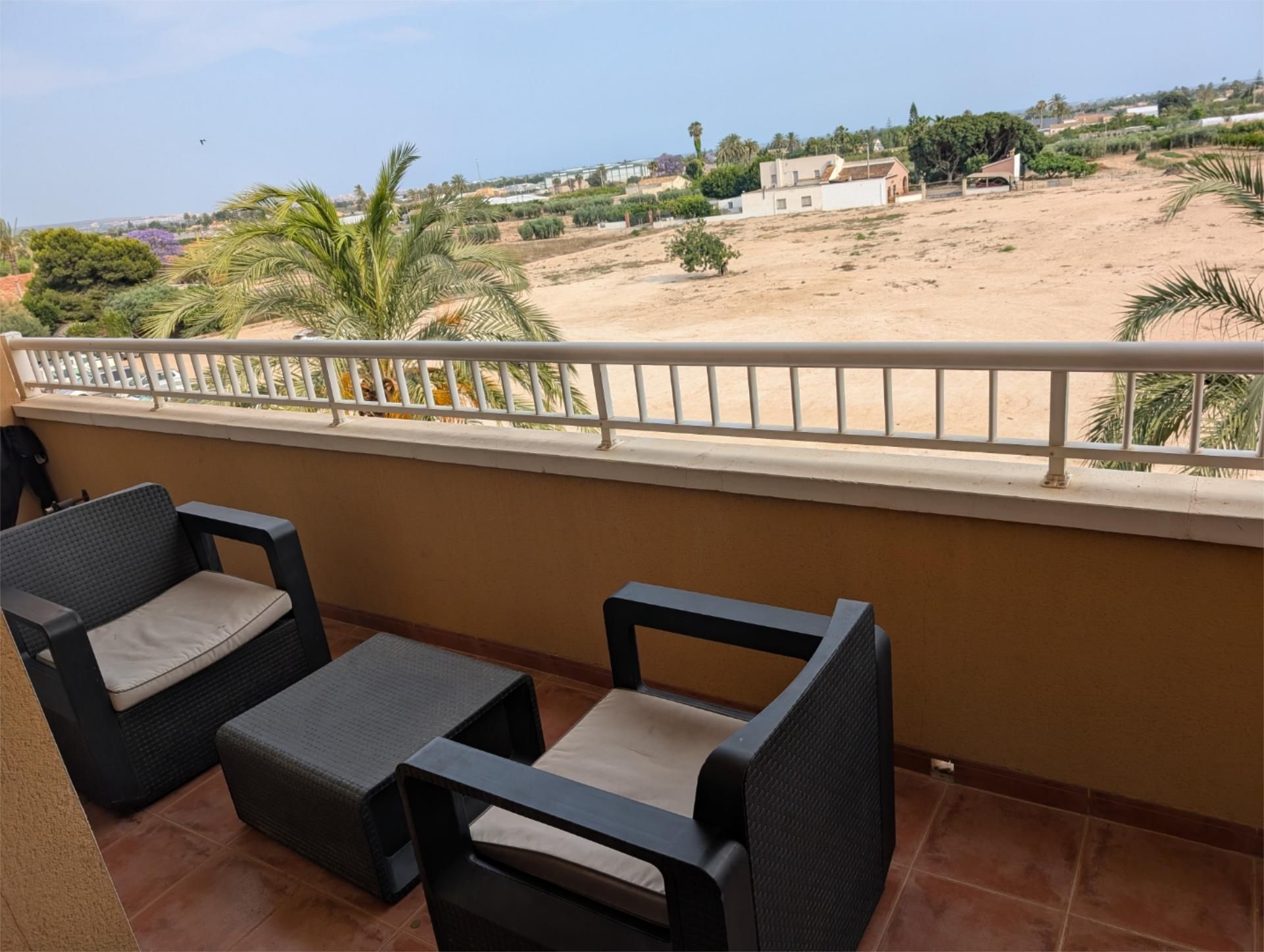 Terrace of Flat for sale in Elche / Elx  with Air Conditioner, Furnished and Balcony
