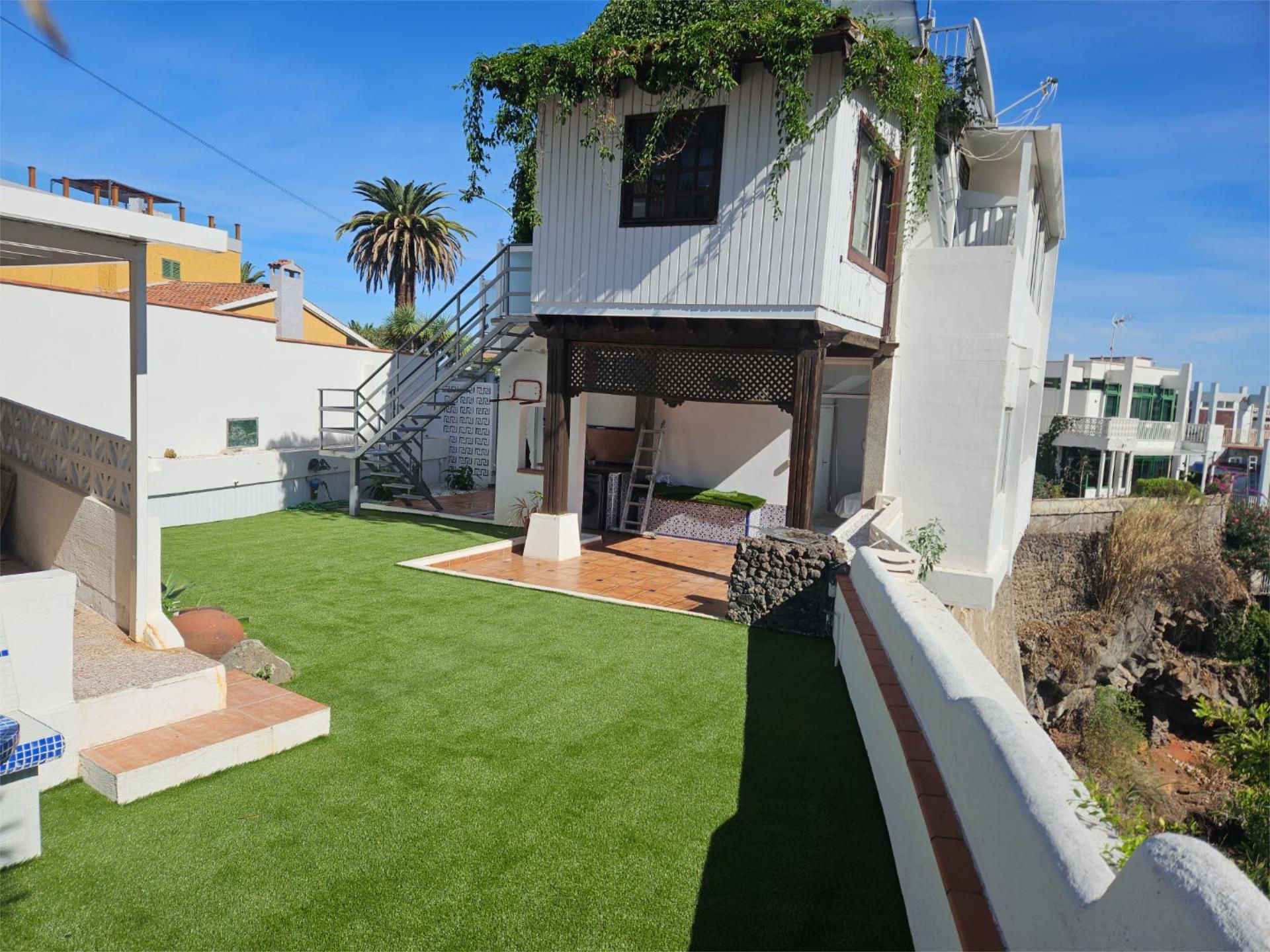 Jardí de Casa o xalet de lloguer en Puerto de la Cruz amb Aire condicionat, Terrassa i Balcó