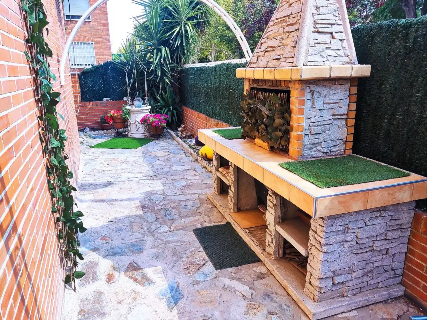Garden of Houses for sale in Getafe  with Air Conditioner, Heating and Private garden