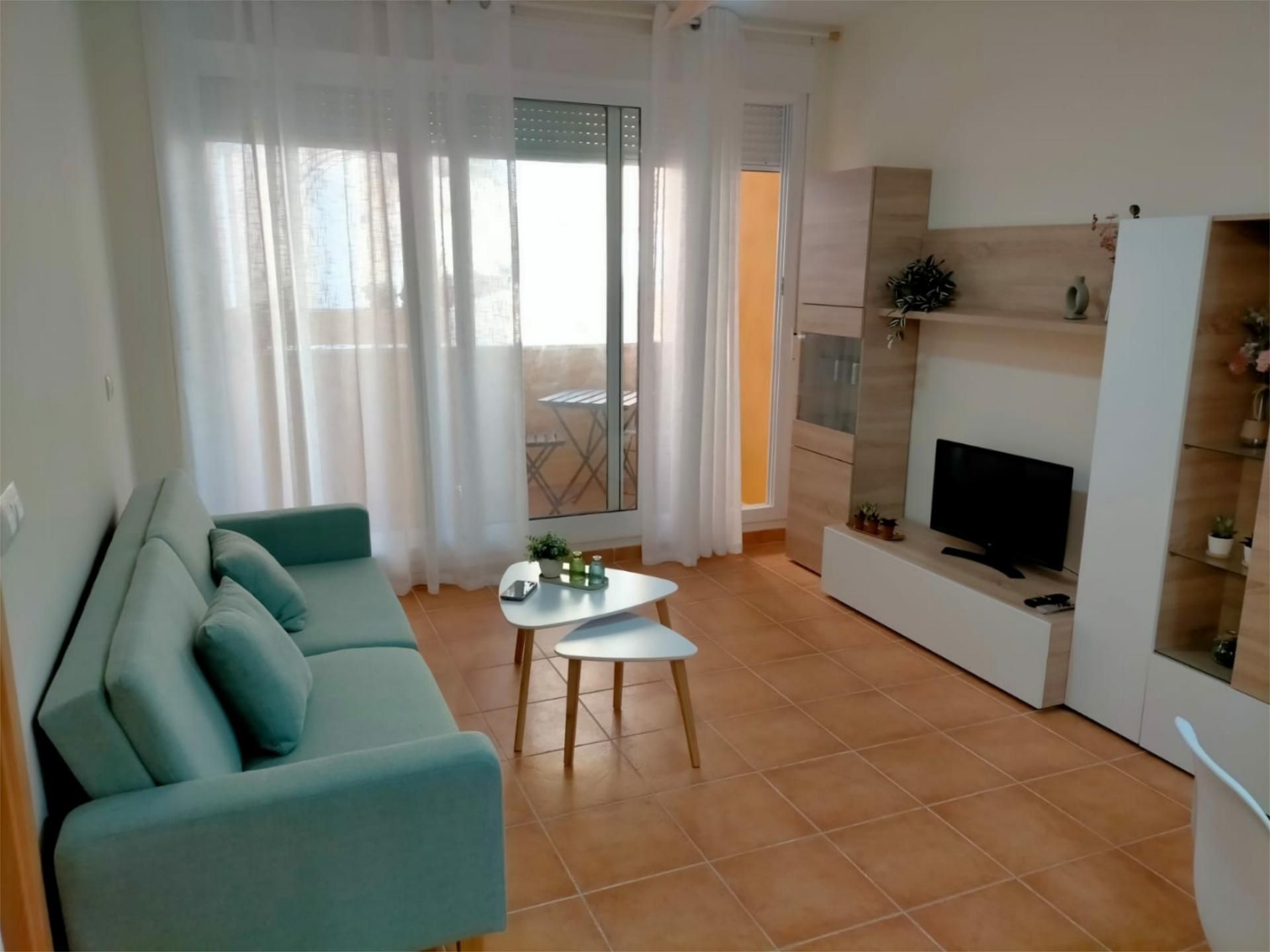 Living room of Flat to rent in Alcanar  with Terrace, Furnished and Oven