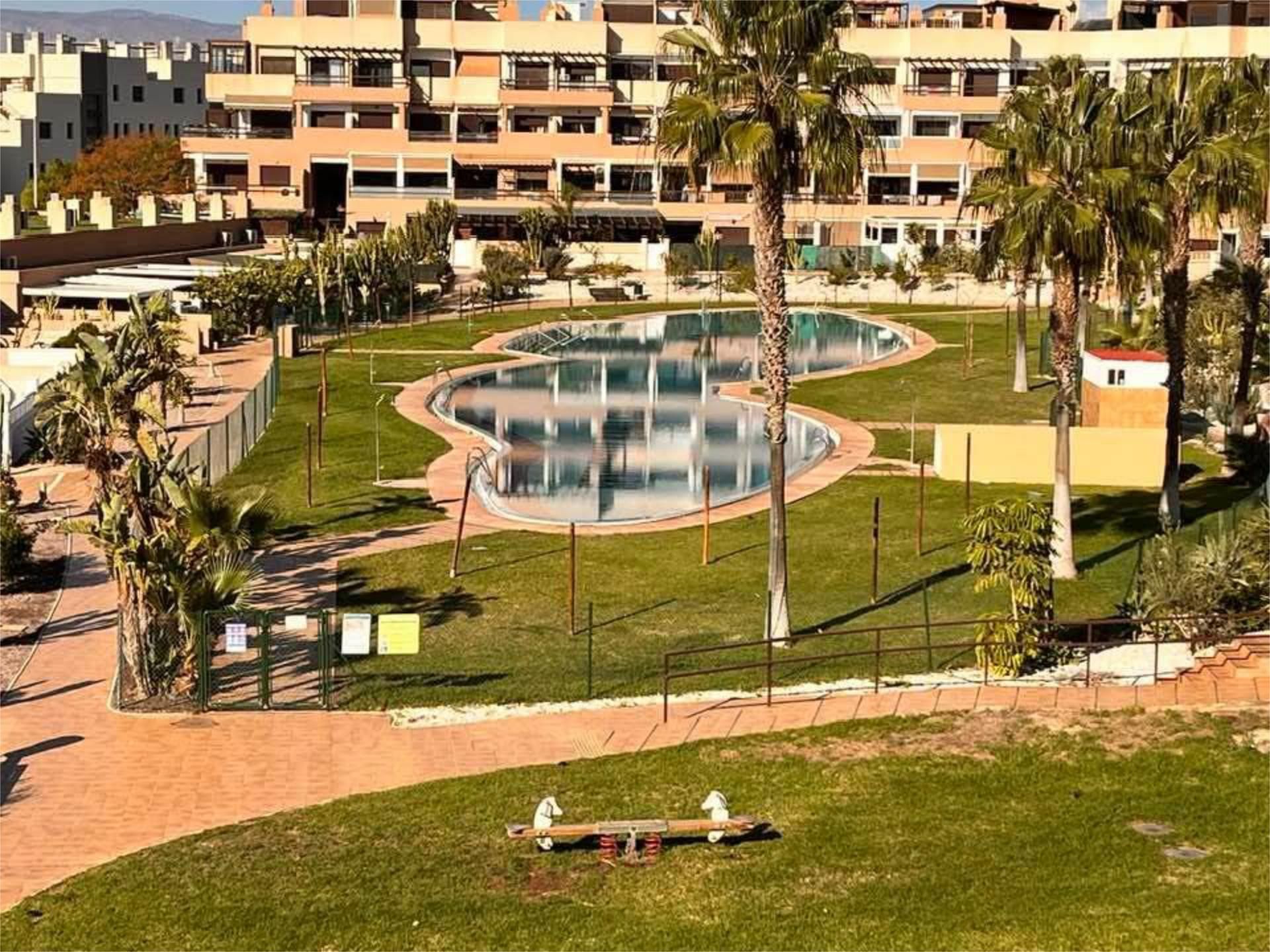 Garden of Flat for sale in  Almería Capital  with Air Conditioner, Heating and Private garden