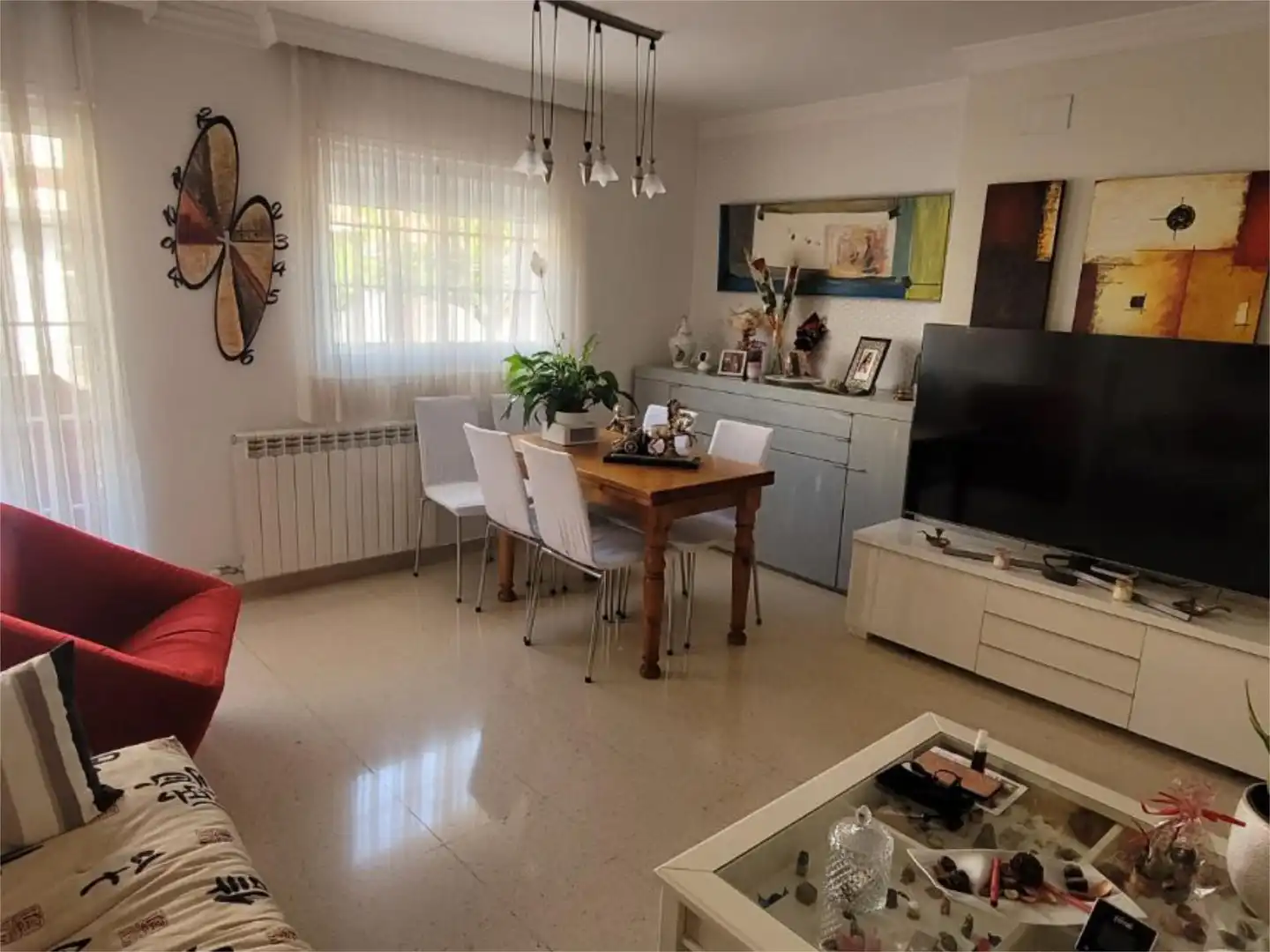Pis en venda a Carrer de Rafael Albertí, 1, Montornès del Vallès Sala d'estar de Pis en venda en Montornès del Vallès amb Aire condicionat, Calefacció i Jardí privat