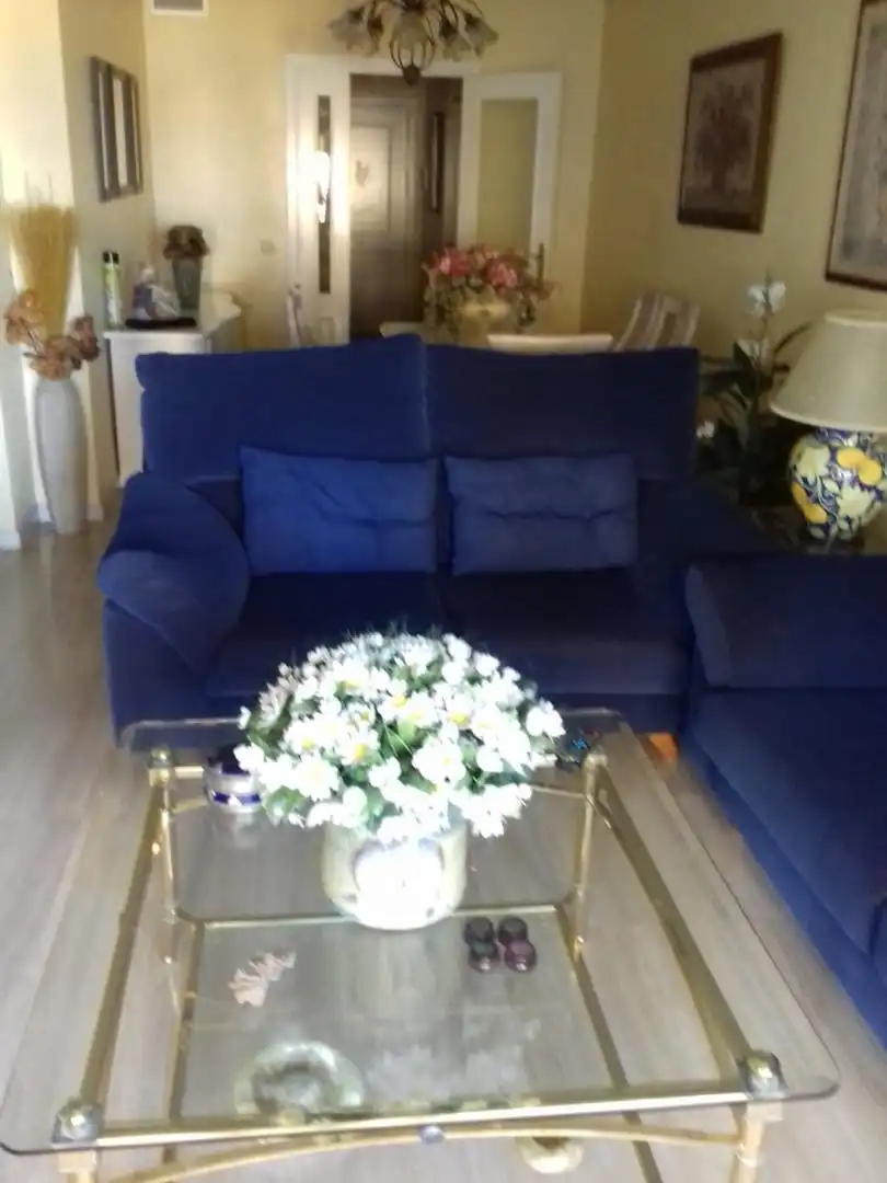 Apartament de lloguer a Avenida de Carlos III, 416, El Puerto Sala d'estar de Apartament de lloguer en Roquetas de Mar amb Terrassa, Moblat i Rentadora
