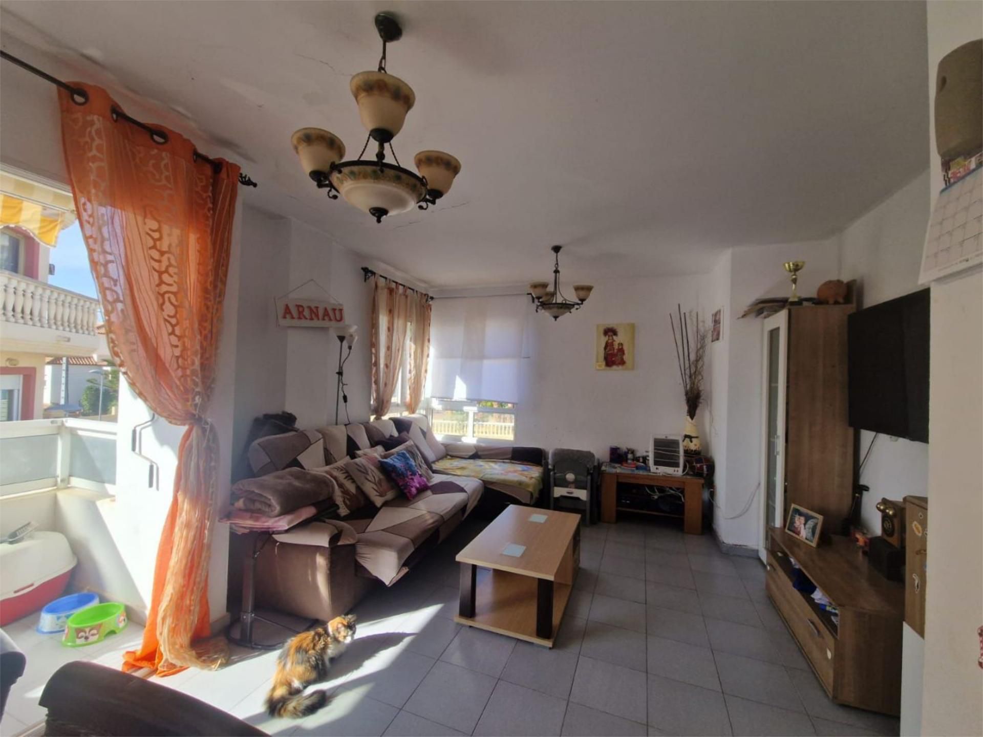 Living room of Flat for sale in La Nucia  with Air Conditioner, Terrace and Balcony