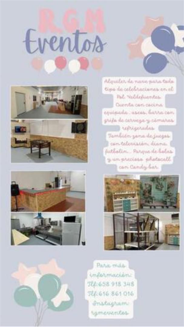 Garden of Industrial buildings to rent in Pepino