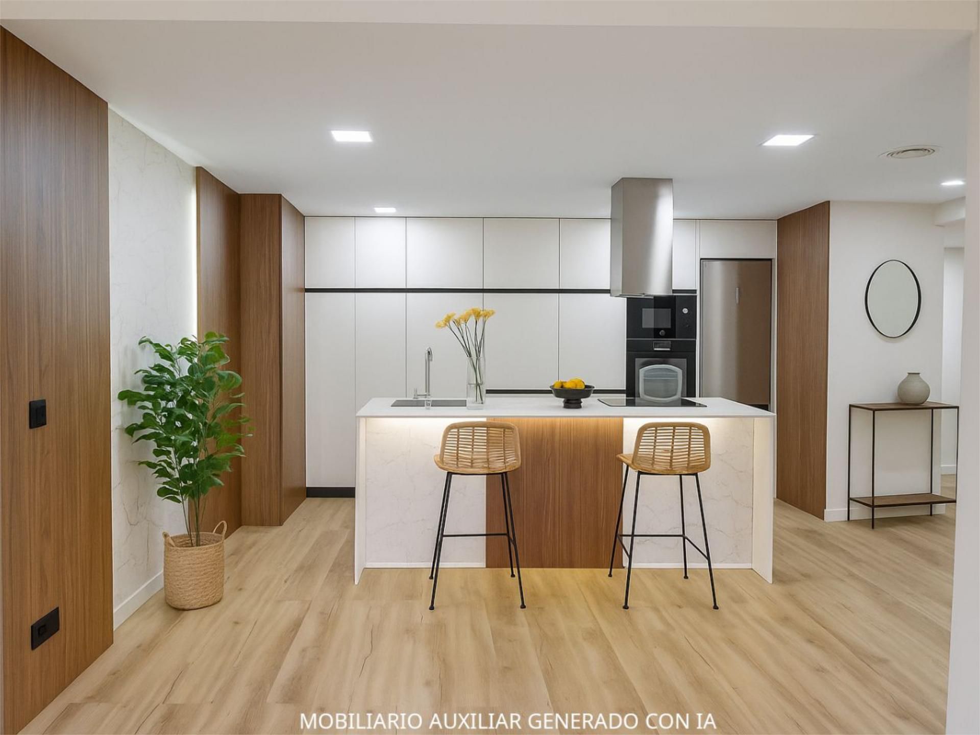 Kitchen of Flat for sale in  Zaragoza Capital  with Air Conditioner and Terrace