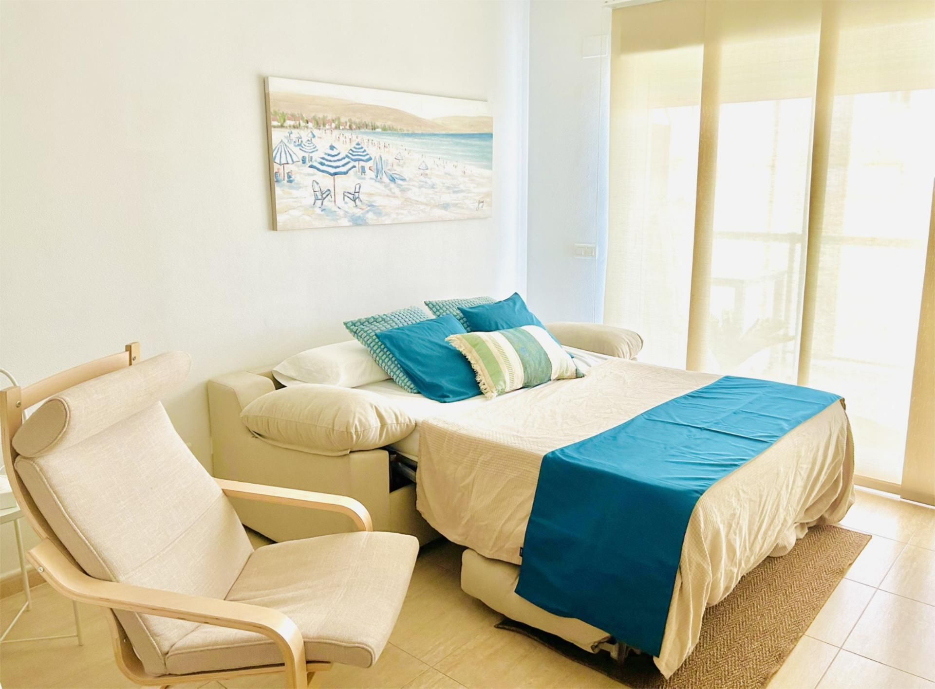 Bedroom of Apartment to rent in Daimús  with Air Conditioner, Heating and Terrace