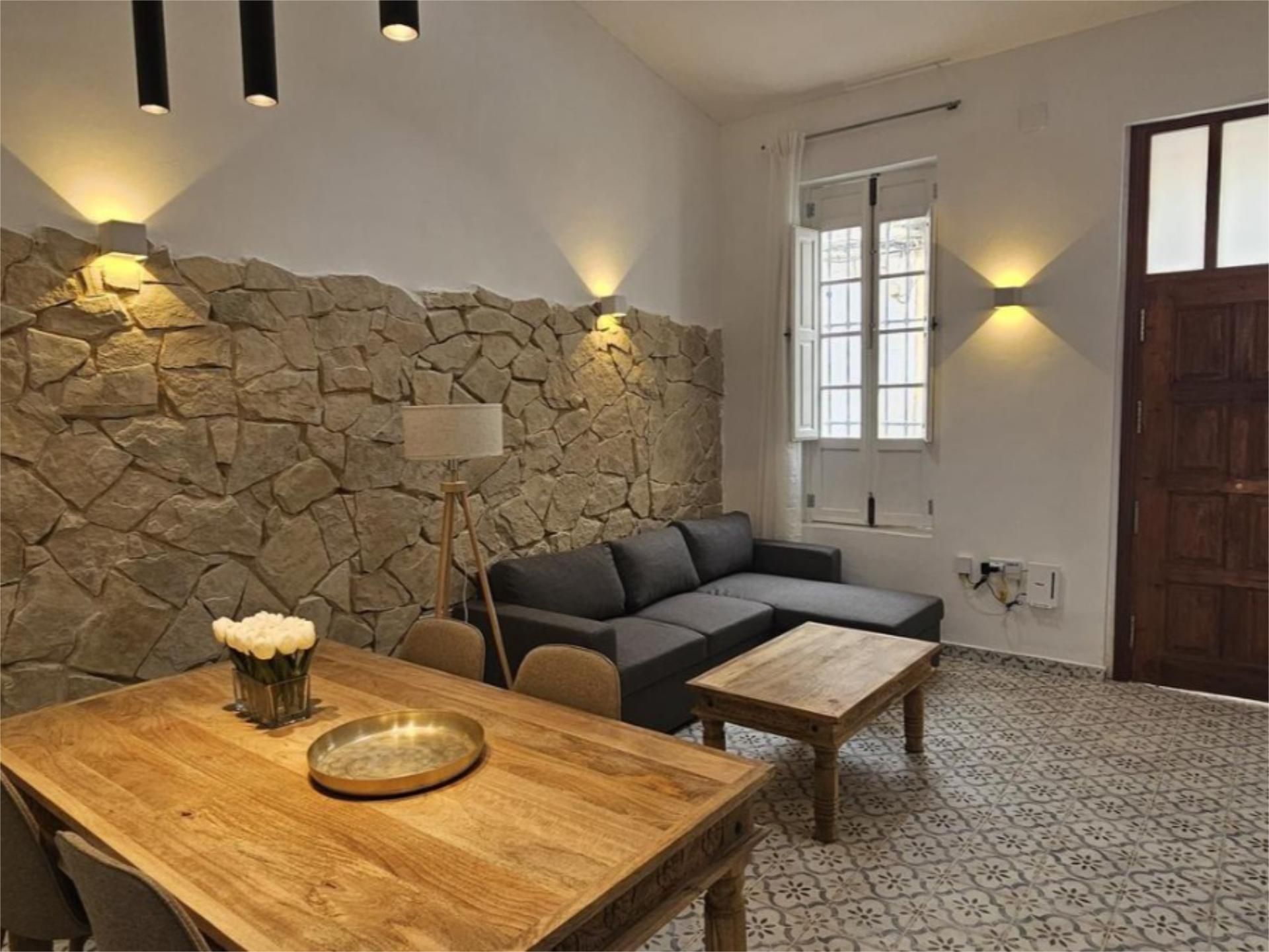 Sala d'estar de Pis de lloguer en Alicante / Alacant amb Aire condicionat, Terrassa i Moblat