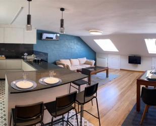 Living room of Flat to rent in Vilagarcía de Arousa  with Air Conditioner, Heating and Parquet flooring