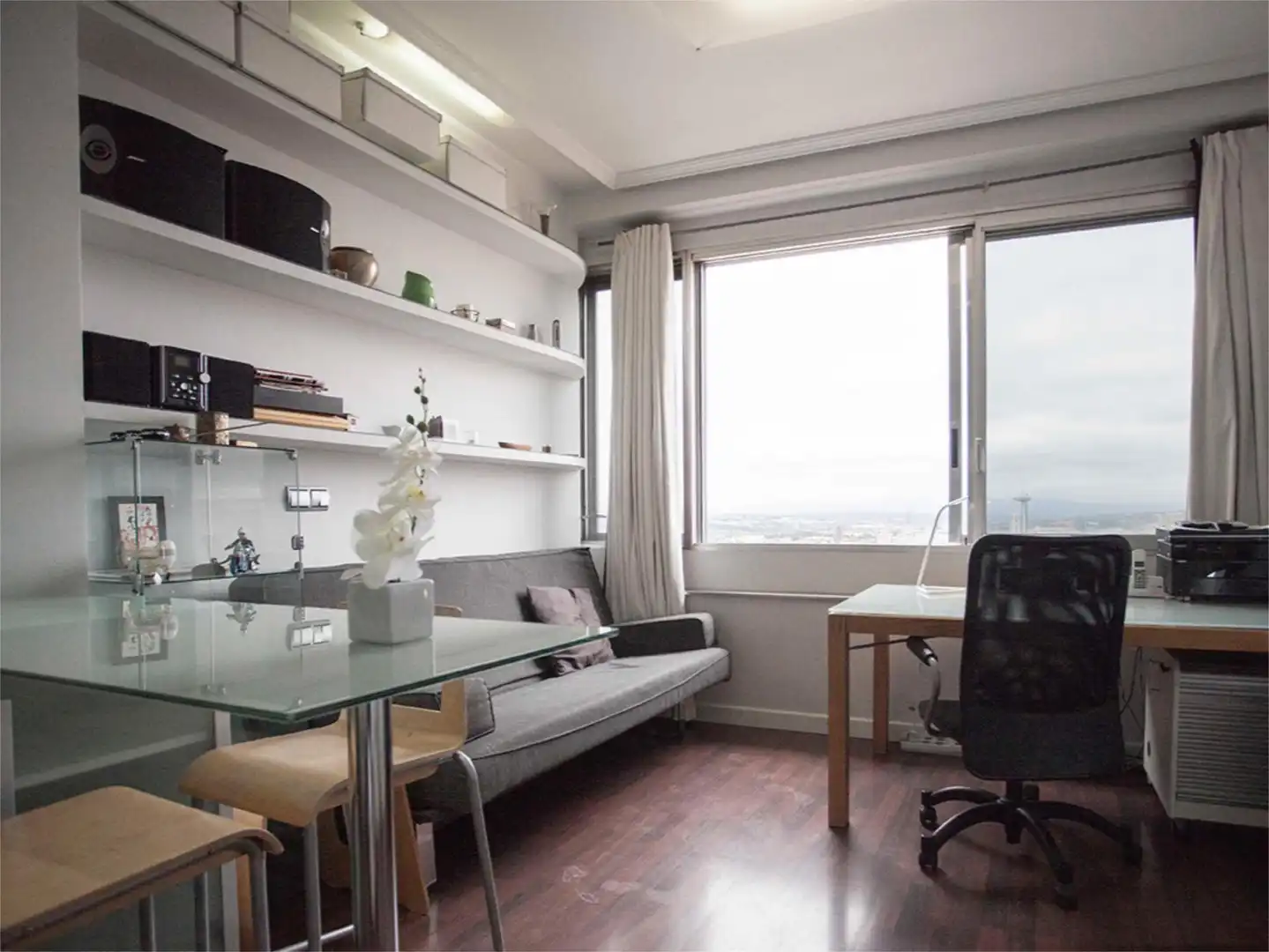Study for rent in Calle de la Princesa, 25, Argüelles Bedroom of Study for rent in Madrid with Air Conditioner, Heating and Parquet flooring