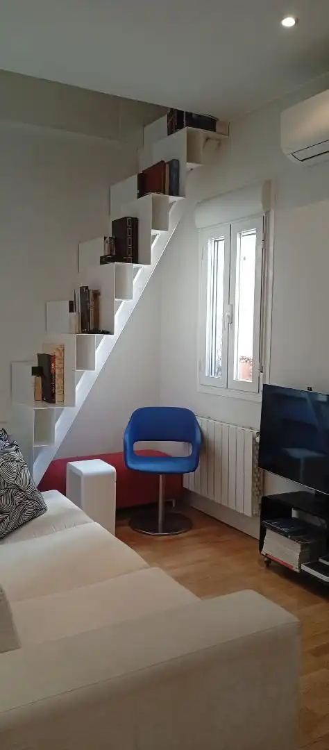 Sala de estar de Dúplex en venta en Madrid con Aire acondicionado, Calefacción y Parquet