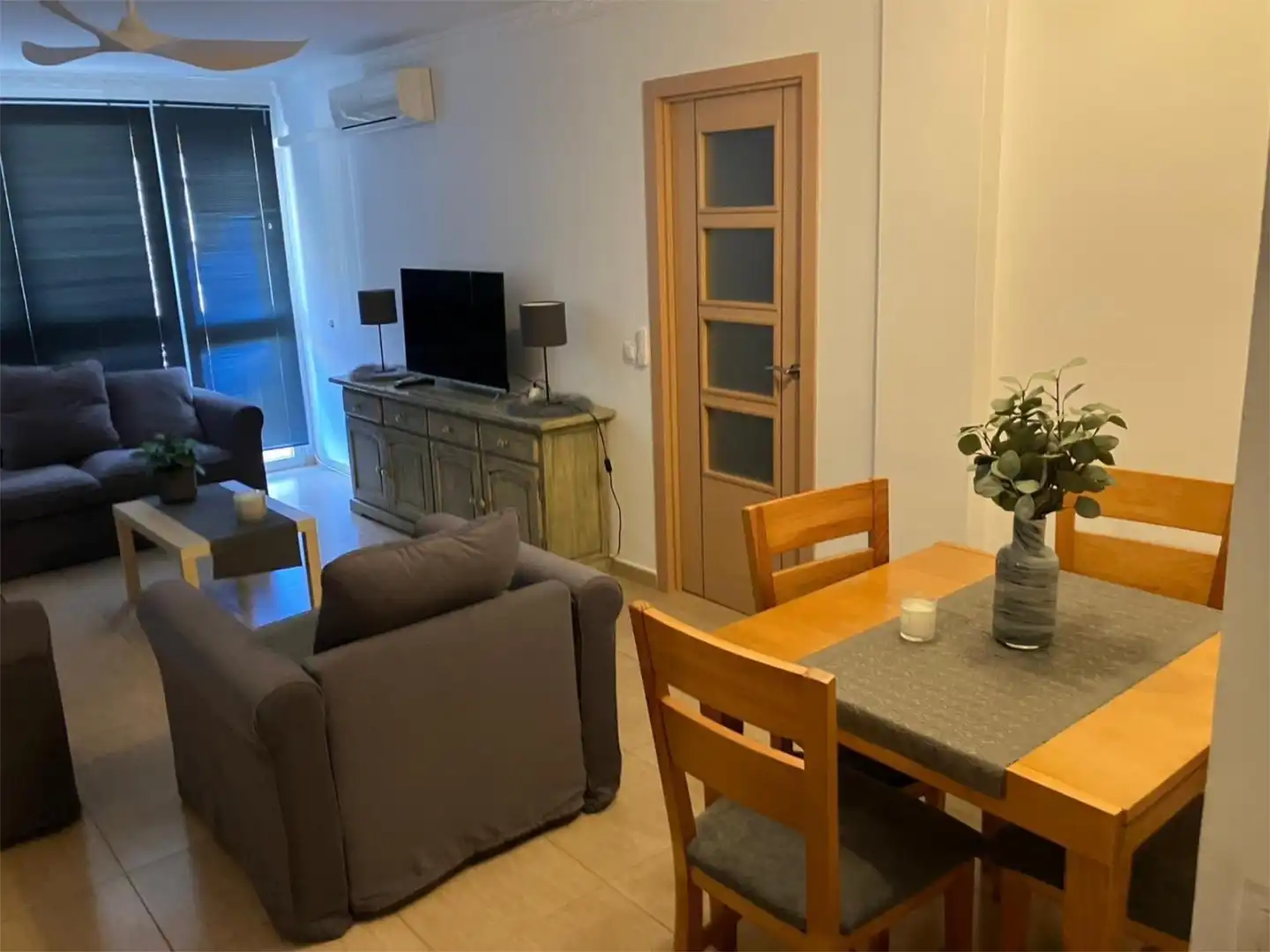 Living room of Flat for rent in Benalmádena  with Air Conditioner, Heating and Terrace