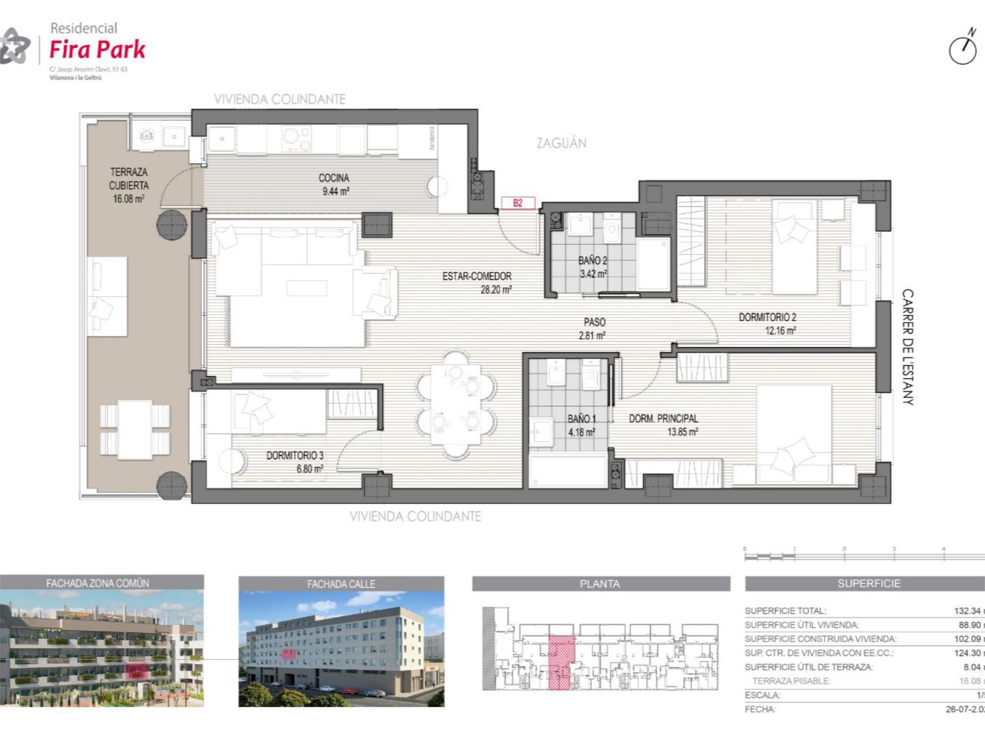 Flat for sale in Vilanova i la Geltrú  with Air Conditioner, Parquet flooring and Terrace