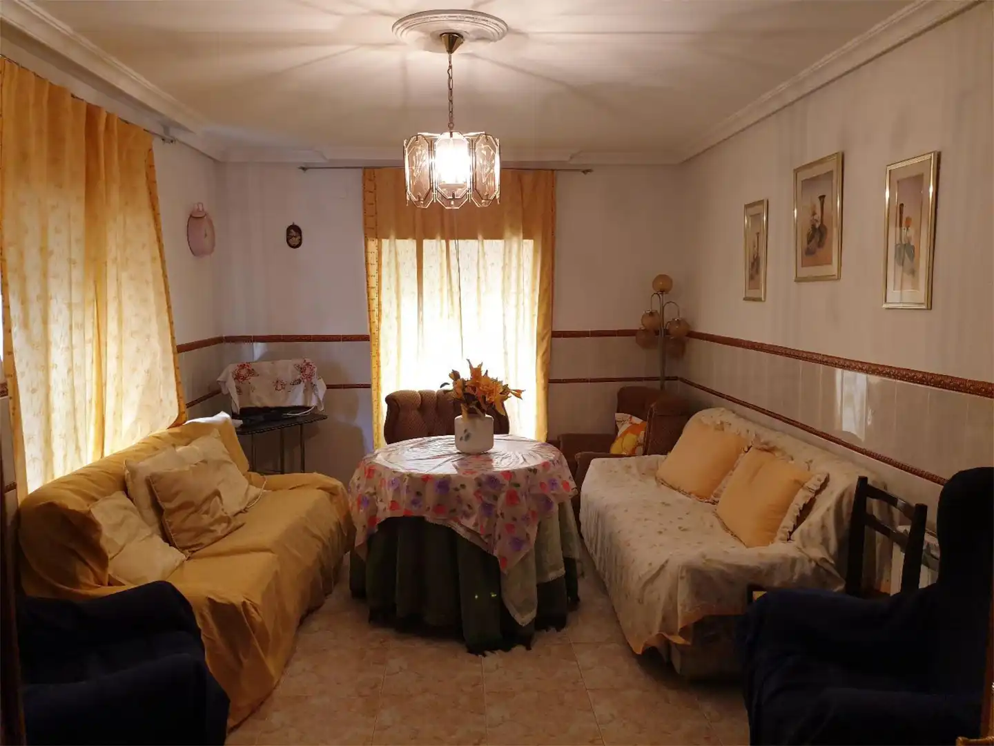Living room of Flat for sale in Plasenzuela  with Heating and Furnished