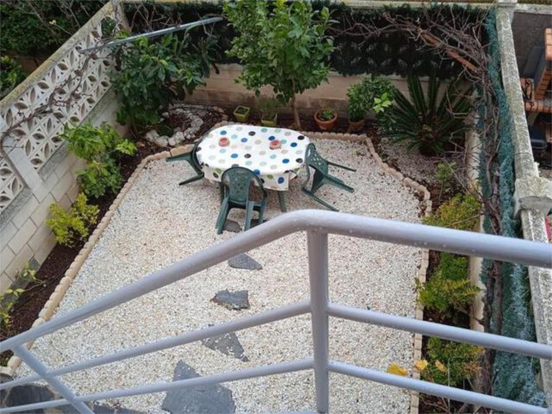 Terrassa de Casa adosada de lloguer en La Puebla de Alfindén amb Jardí privat, Moblat i Es permeten mascotes
