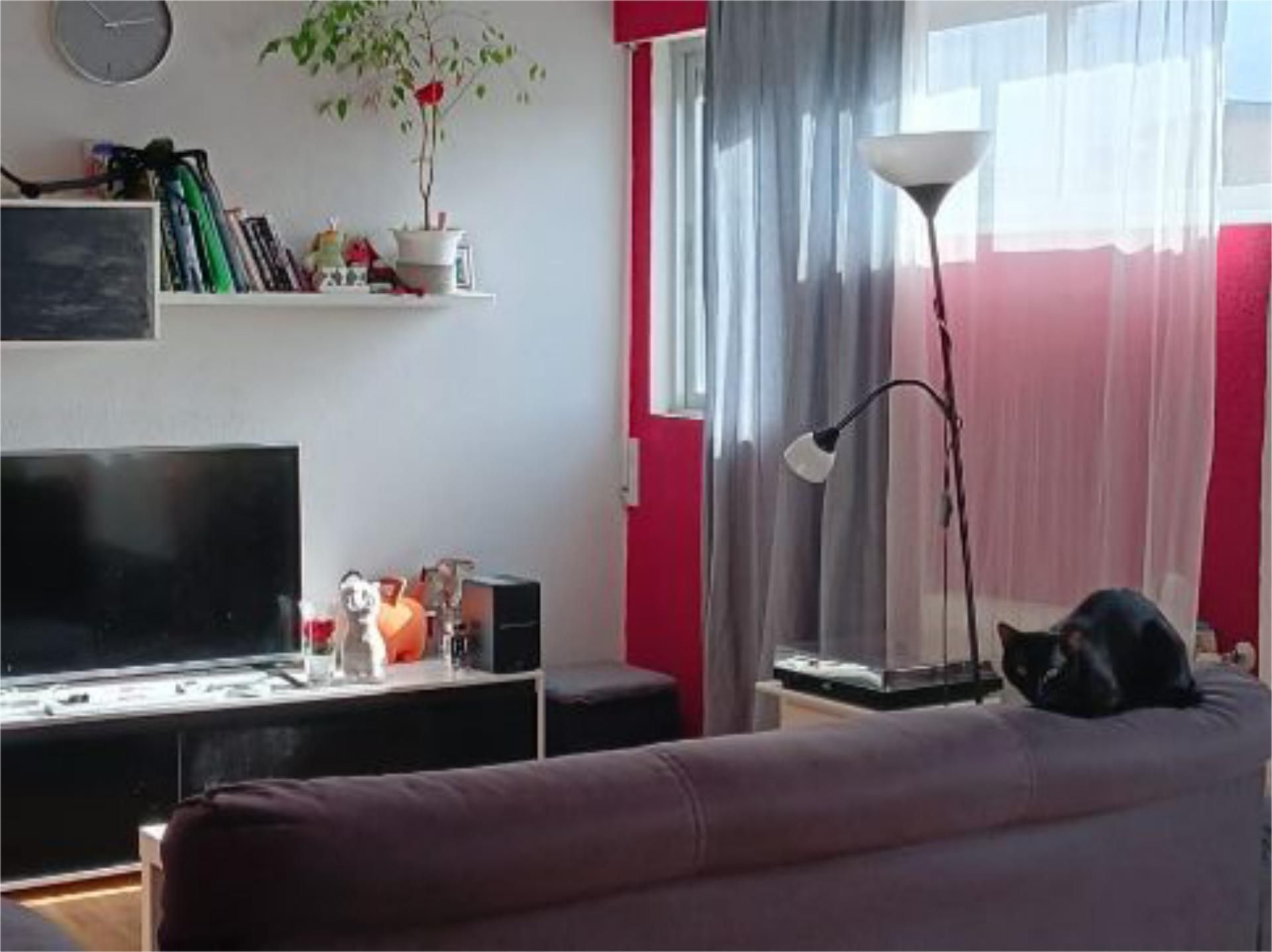 Sala d'estar de Pis en venda en  Madrid Capital amb Calefacció, Parquet i Moblat
