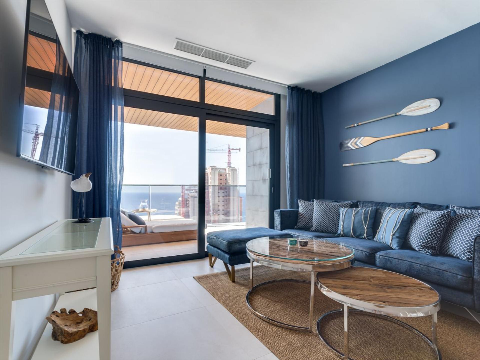 Living room of Flat to rent in Benidorm  with Air Conditioner, Terrace and Swimming Pool