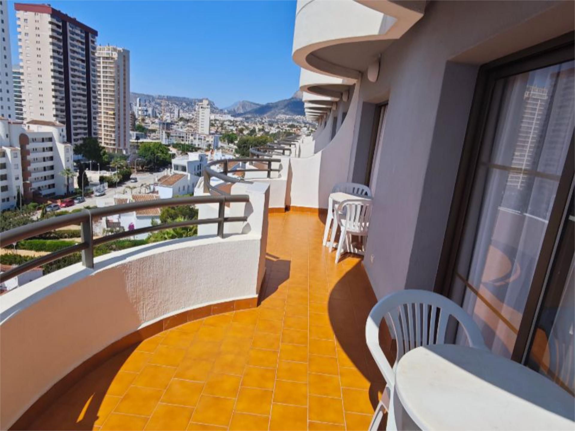 Terrace of Flat for sale in Calpe / Calp  with Air Conditioner, Terrace and Swimming Pool