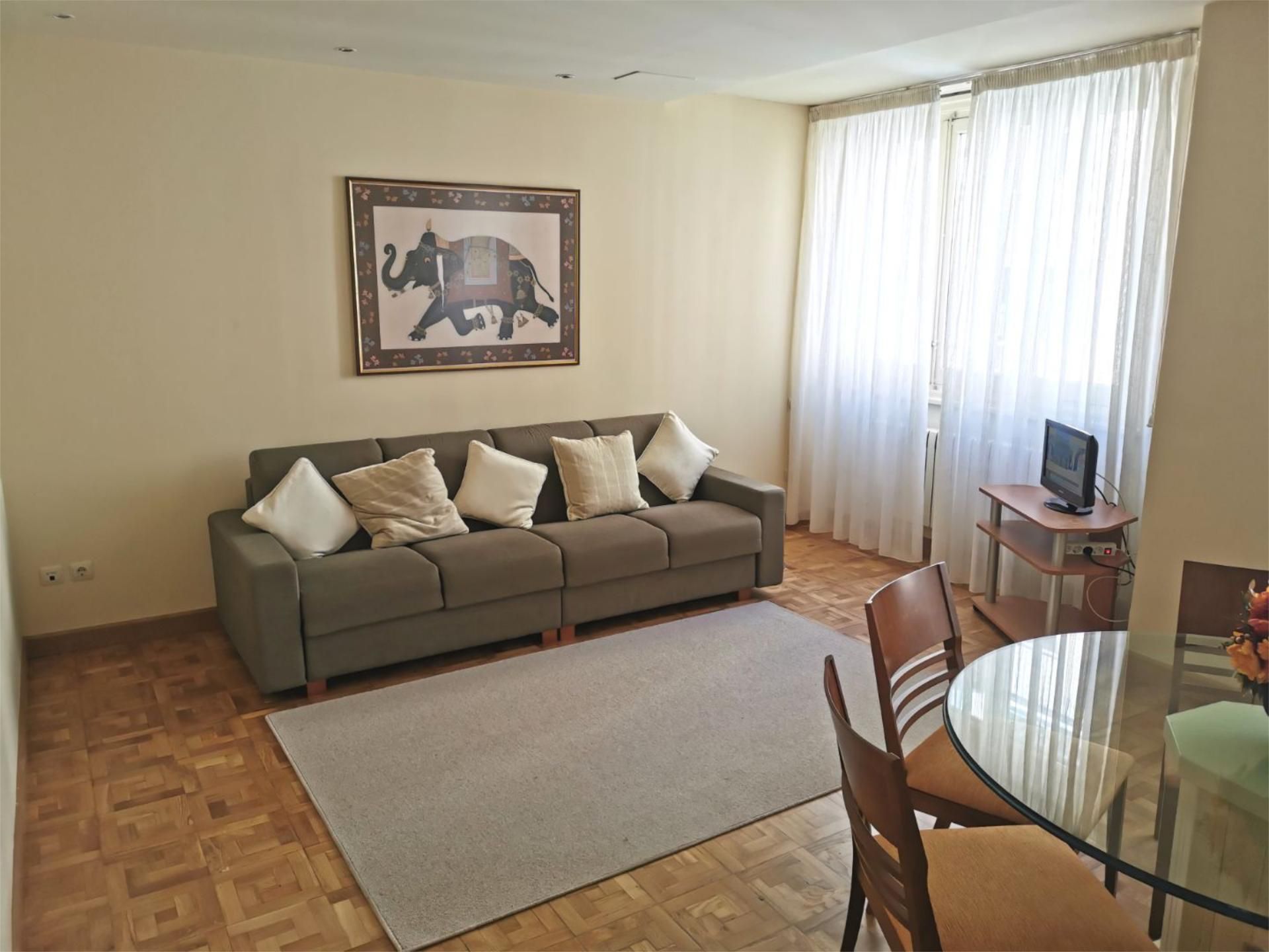 Living room of Flat to rent in  Pamplona / Iruña  with Heating, Parquet flooring and Furnished