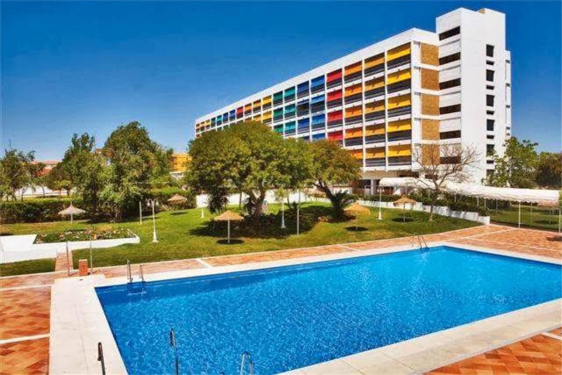 Piscina de Apartament de lloguer en Almonte amb Jardí privat, Terrassa i Piscina