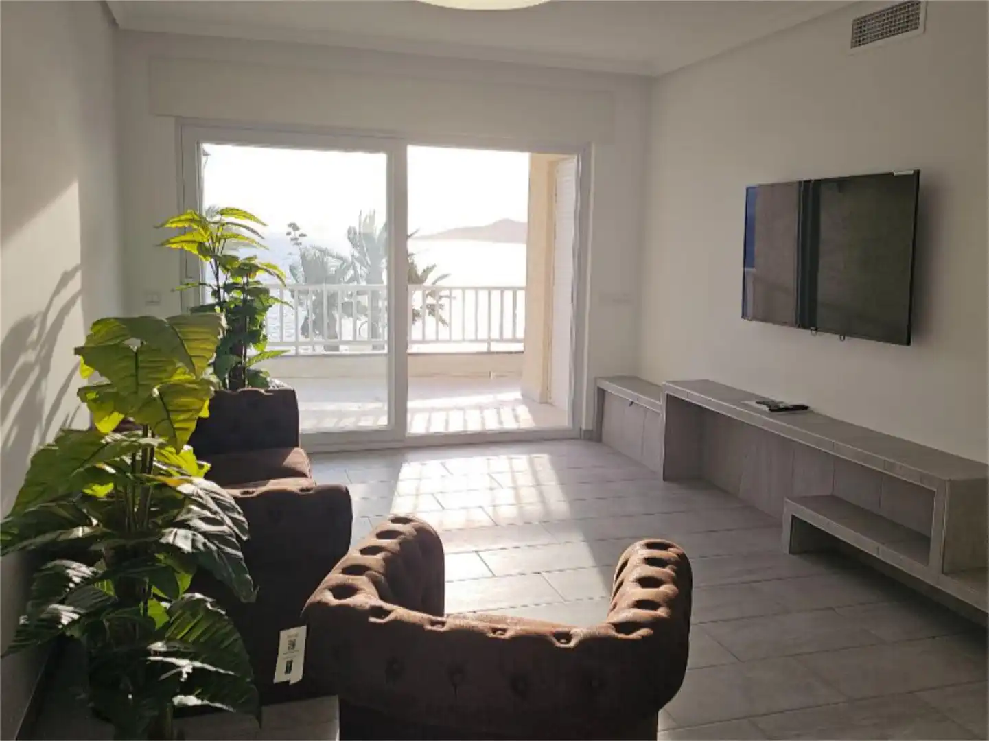 Flat for sale in Playa del Galán Living room of Flat for sale in La Manga del Mar Menor with Air Conditioner, Heating and Private garden
