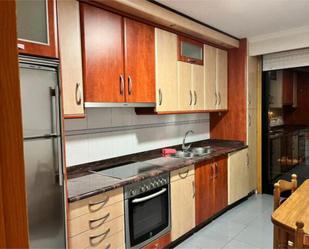 Kitchen of Flat to rent in Ourense Capital   with Heating, Terrace and Furnished