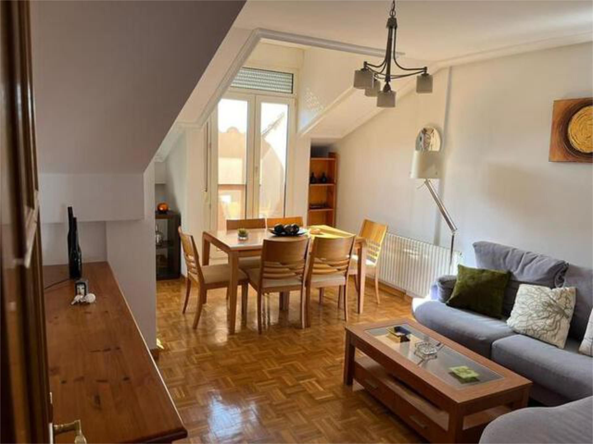 Living room of Flat to rent in Ávila Capital  with Heating, Terrace and Furnished