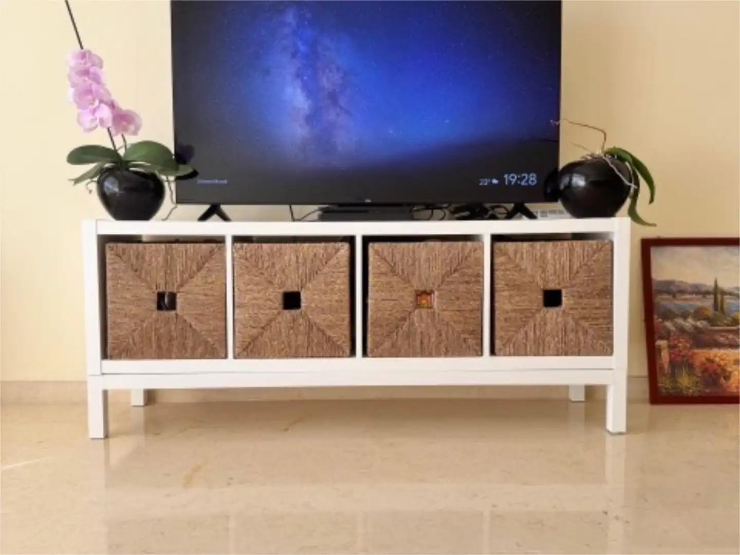 Flat for rent in Calle Hiedra, 9, Elviria Living room of Flat for rent in Marbella with Air Conditioner, Heating and Private garden