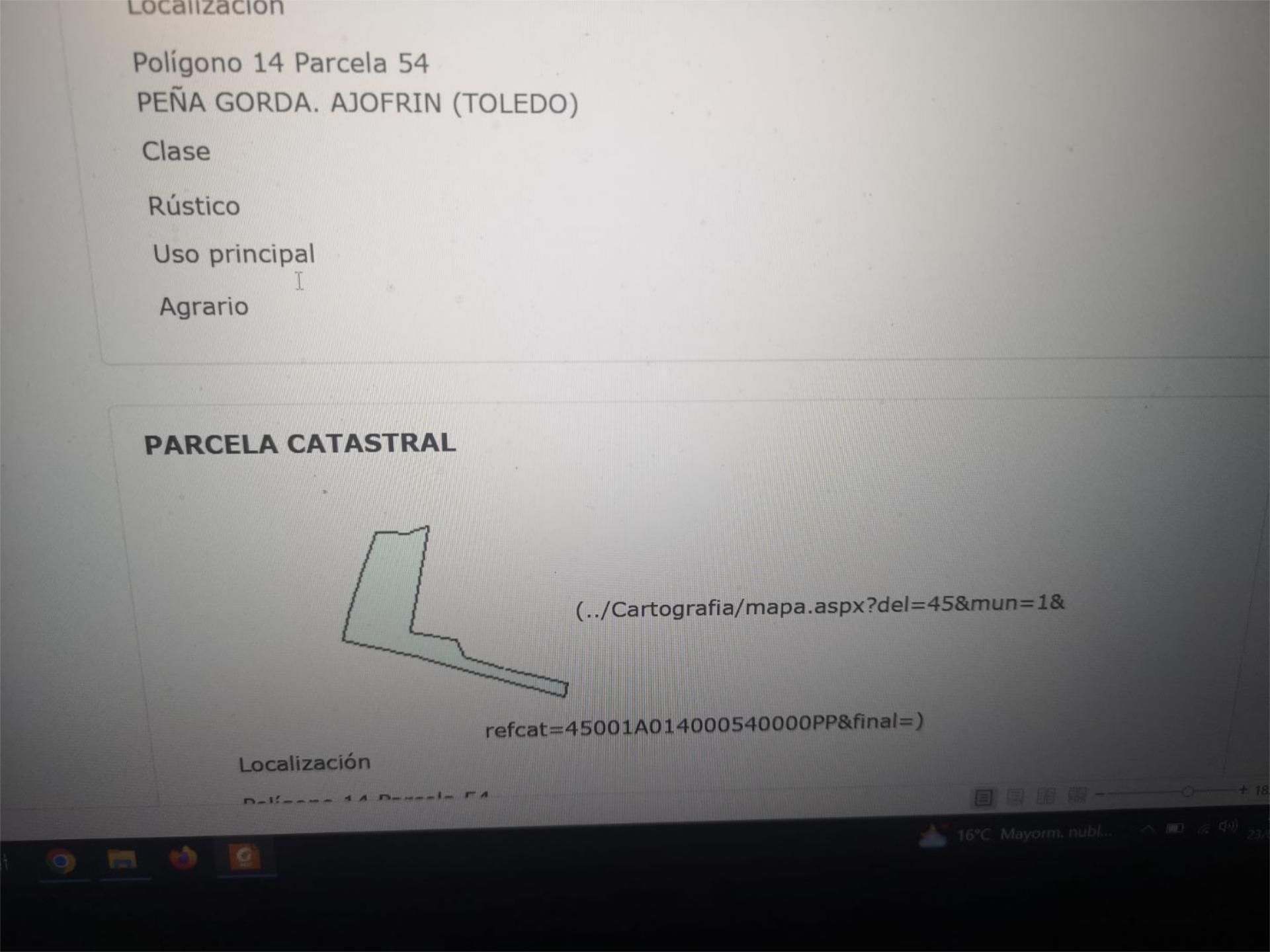 Non-constructible Land for sale in Ajofrín